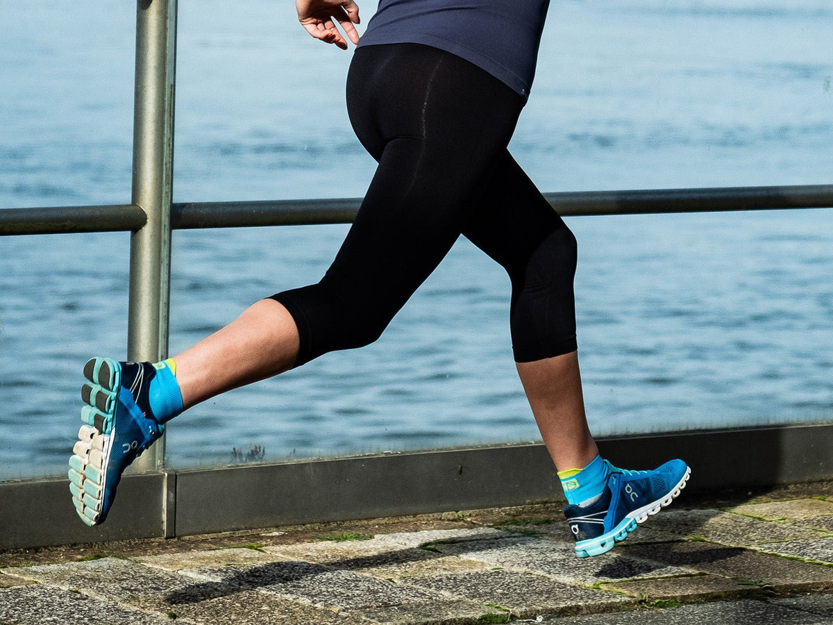 Runner wearing ABSOLUTE360 Performance Running Socks