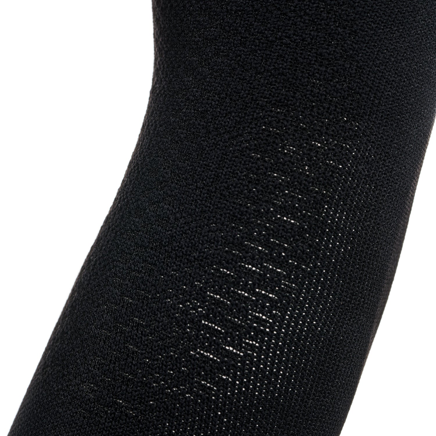 ABSOLUTE360 black arm sleeves close-up showing ventilation mesh and textured pattern