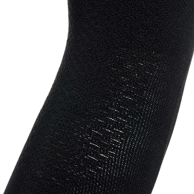 ABSOLUTE360 black arm sleeves close-up showing ventilation mesh and textured pattern