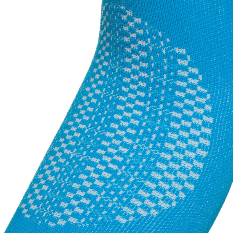 ABSOLUTE360 turquoise arm sleeves close-up showing ventilation mesh and textured pattern