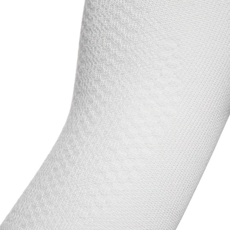 ABSOLUTE360 white arm sleeves close-up showing ventilation mesh and textured pattern