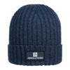 ABSOLUTE360 Boxed Logo Beanie in charcoal colour, front view on white background