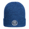 ABSOLUTE360 Heritage Beanie in petrol blue colour, front view on white background