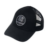 ABSOLUTE360 Heritage Trucker Hat in black, front view on white background