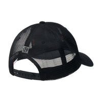 ABSOLUTE360 Heritage Trucker Hat in black, back view on white background