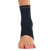 ABSOLUTE360 black ankle support brace, front view on white background
