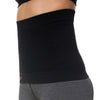 ABSOLUTE360 black back support, side view on white background