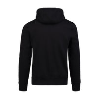 ABSOLUTE360 Logo men's & women's zip-up hoodie in black, back view on white background