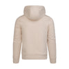 ABSOLUTE360 men's & women's pullover hoodie in beige, back view on white background