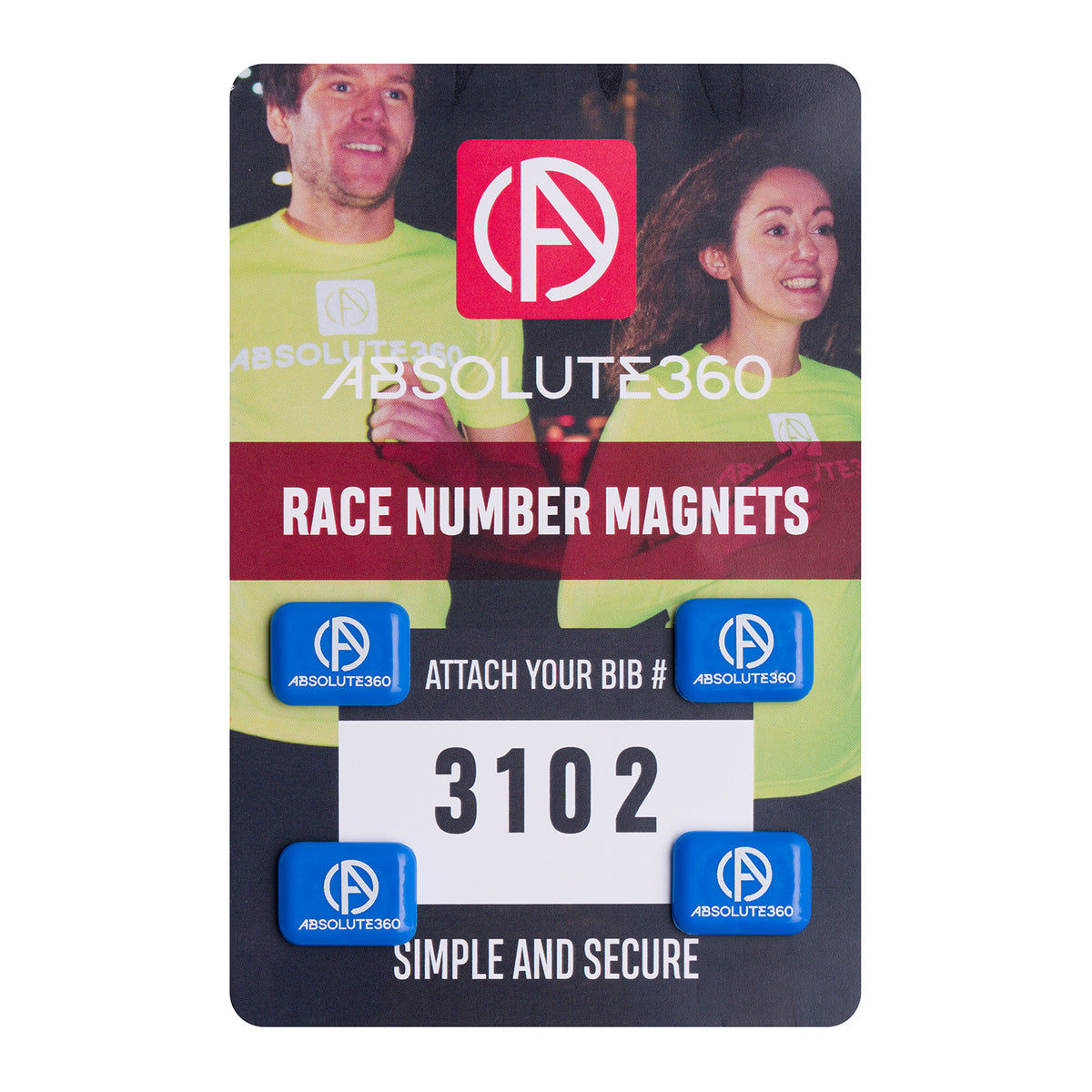 Race Number Magnets | Race Bib Magnets | ABSOLUTE360®