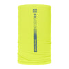 ABSOLUTE360 neon yellow neck warmer snood with reflective print for running and cycling, product image on white background