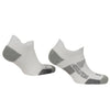 ABSOLUTE360 white low-cut running socks, product image on white background