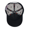 ABSOLUTE360 Signature Trucker Hat in white with black mesh, inside view on white background
