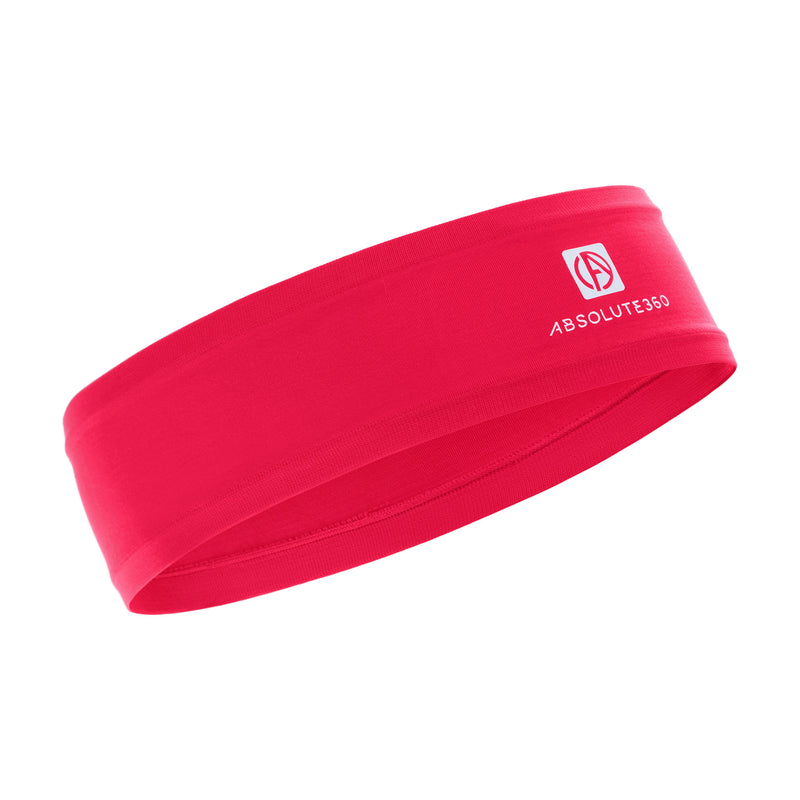 ABSOLUTE360 flame scarlet slim running headband for sports and fitness