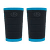 ABSOLUTE360 pair of black wristbands with blue accents, product image on white background