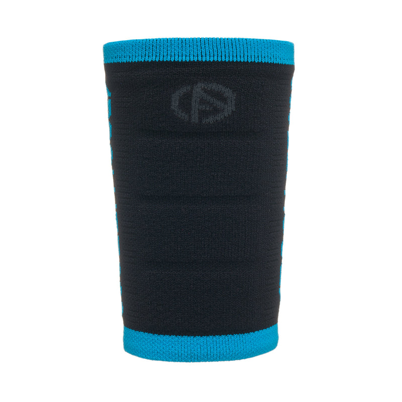 ABSOLUTE360 black wristband with blue accents, product image on white background