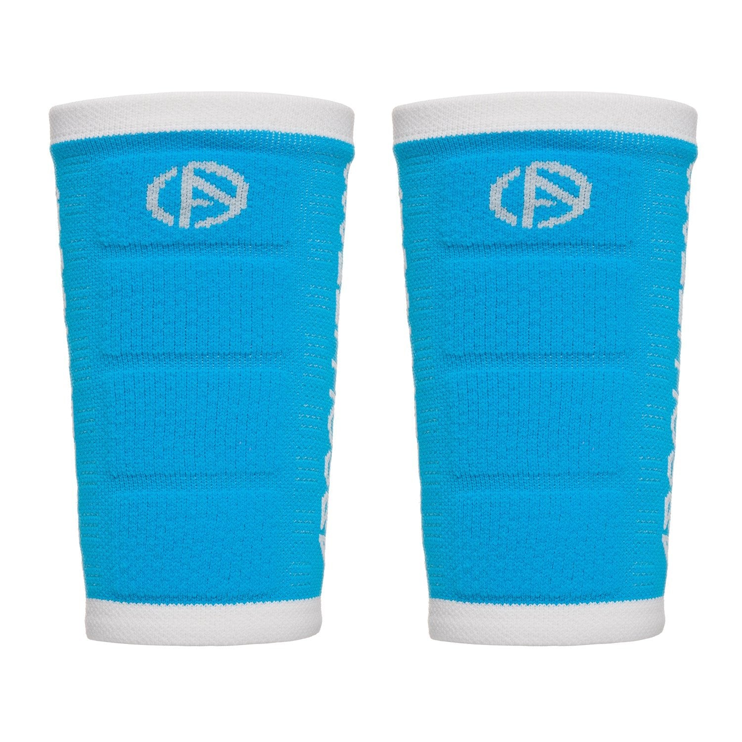 ABSOLUTE360 pair of turquoise wristbands with white accents, product image on white background