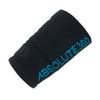 ABSOLUTE360 black wristband with pocket, showing branding text, product image on white background