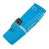 ABSOLUTE360 turquoise wristband with pocket, showing car key in pocket, product image on white background