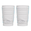 ABSOLUTE360 white pair of wristbands with pocket, product image on white background