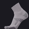 ABSOLUTE360 white low-cut running sock, product video on black background