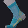 ABSOLUTE360 turquoise and lime quarter running sock, product video on black background