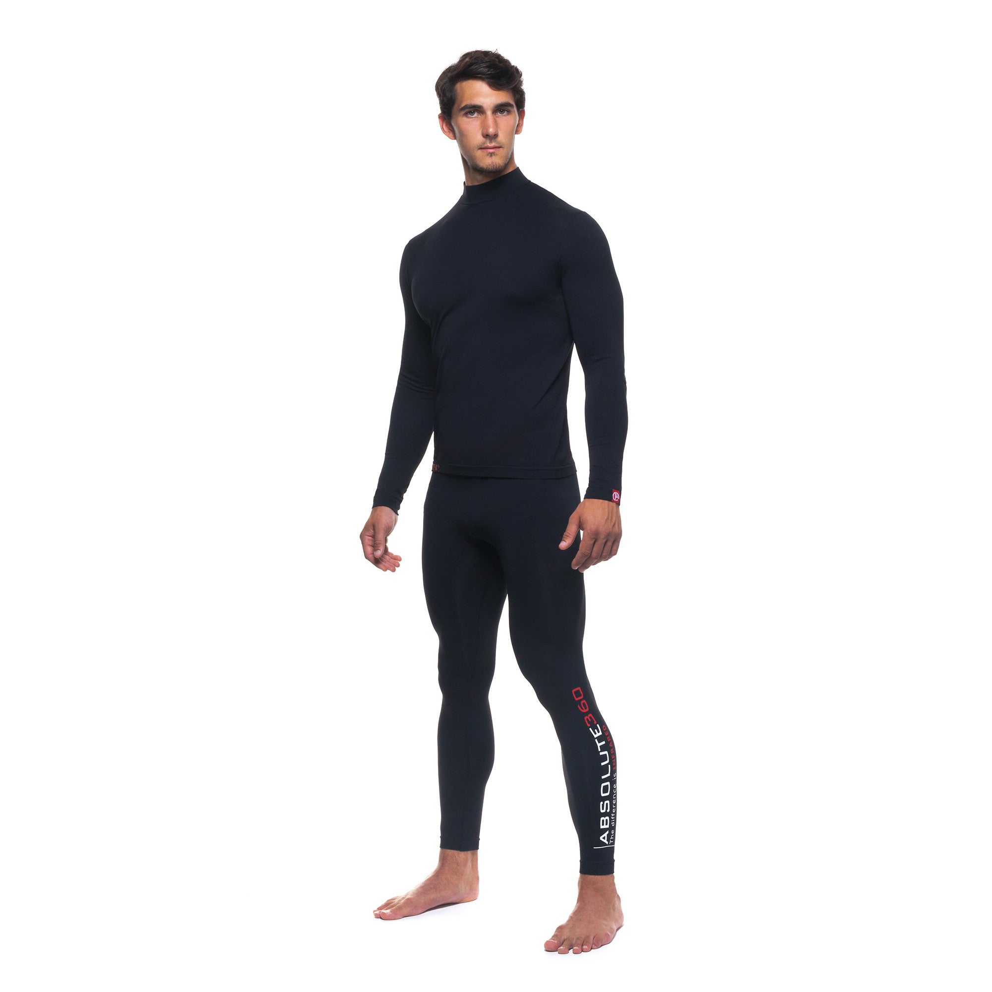Men's [AR] T-Shirt Long Sleeve Mock Neck | ABSOLUTE360®