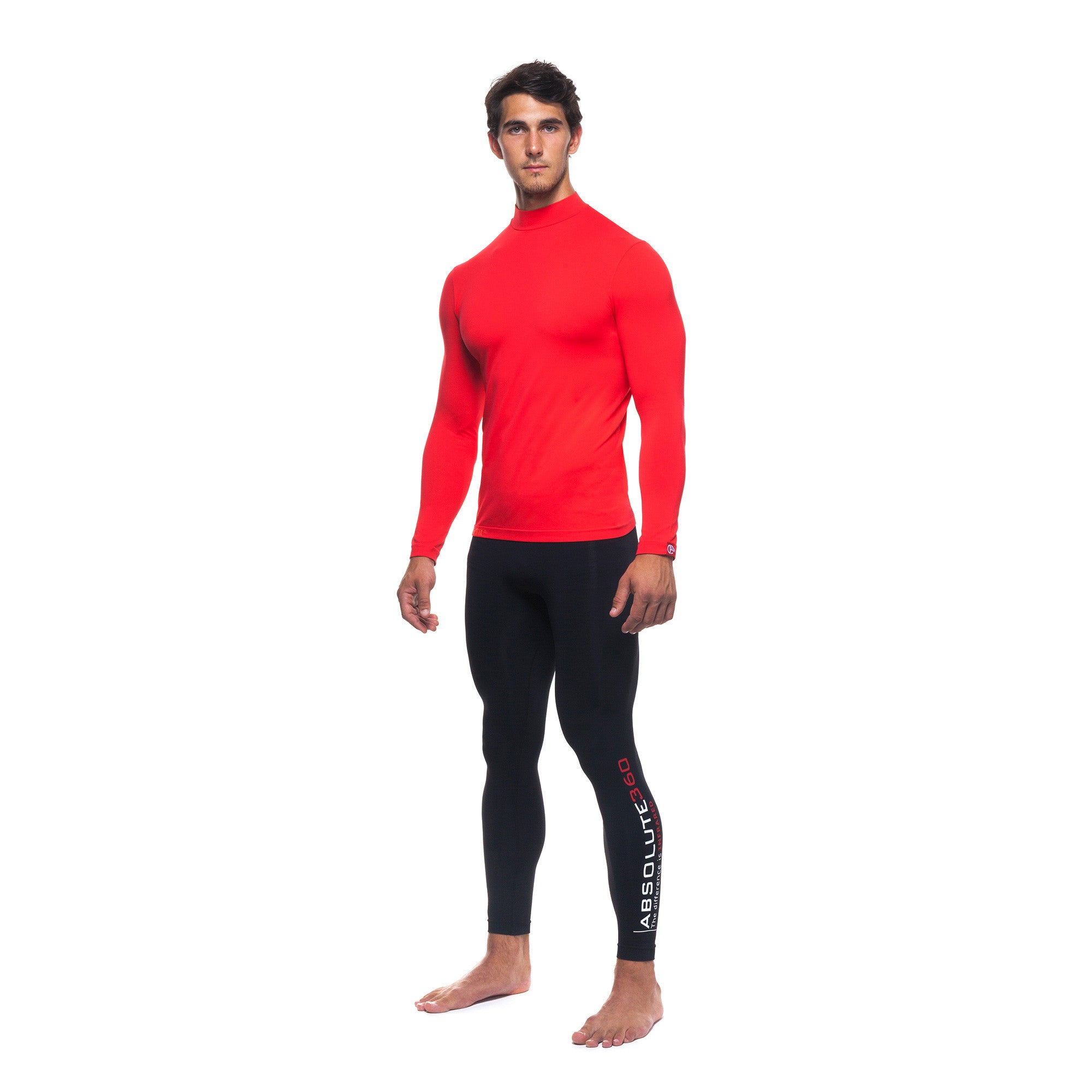 Men's [AR] T-Shirt Long Sleeve Mock Neck | ABSOLUTE360®